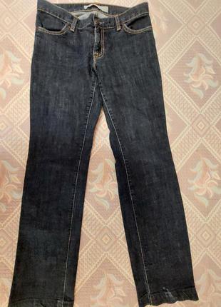 Классные джинсы-классика, прямые, красивого синего цвета5 фото