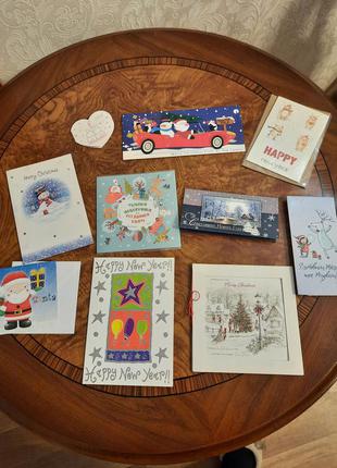 Новогодние и рождественские открытки
