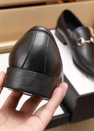 Стильные брендовые кожаные мужские туфли4 фото