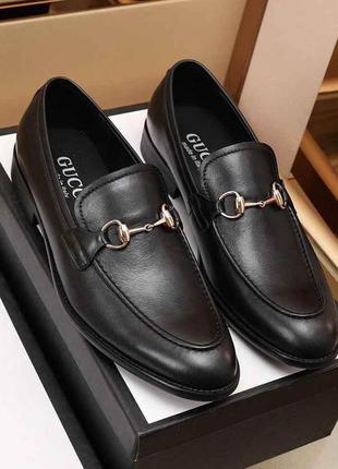 Стильные брендовые кожаные мужские туфли6 фото
