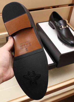 Стильные брендовые кожаные мужские туфли7 фото