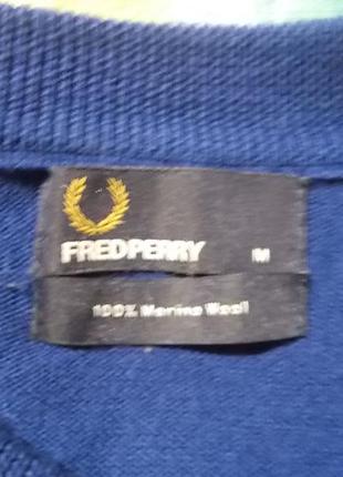 Джемпер бренда fred perry мериносовая шерсть4 фото