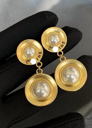 Серьги в стиле celine