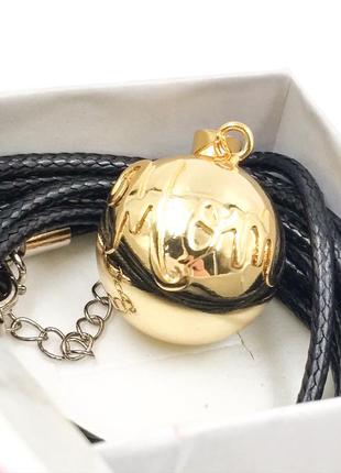 Музичний кулон "harmony ball" з ліпленням "mom" для вагітних та матусь , куля 20 мм