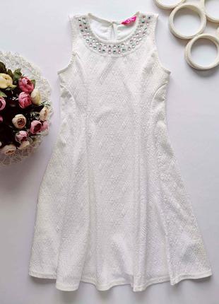 Ошатна біла сукня артикул: 10349