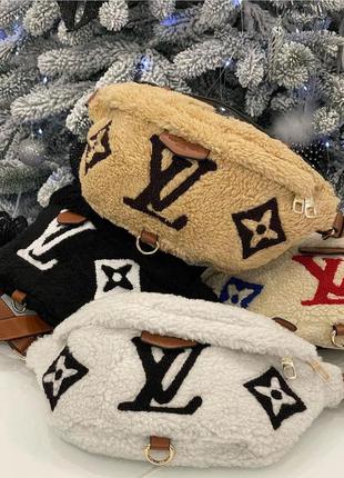 Бананка меховая сумка меховая сумка тедди бананка тедди барыжка меховая