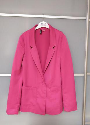 Шикарный брендовый розовый пиджак4 фото