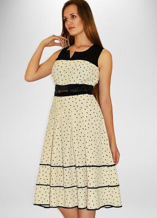 Платье алеся ст-51 "горох" сандра