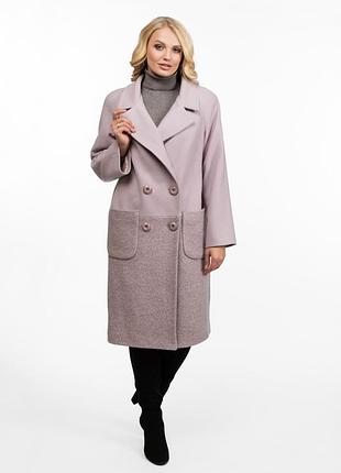 Пальто алеся ак-273 лаванда лондон букле (италия)