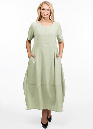 Сукня олеся ак-229 жатка фісташка