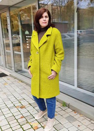 Пальто алеся ак-104-13 букле фисташка