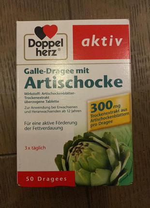 Харчові добавки doppelherz galle-dragee mit artischocke1 фото