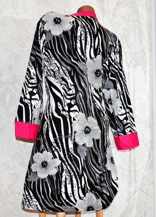 Розмір m (44). жіночий піжамний комплект двійка, халат, нічна сорочка пеньюар,сіро-рожевий, туреччина4 фото
