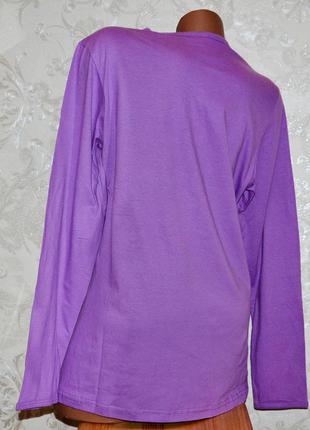 Большой размер 52-54. сиреневый женский комплект пижамы 100% хлопок, домашняя одежда для сна и отдыха3 фото