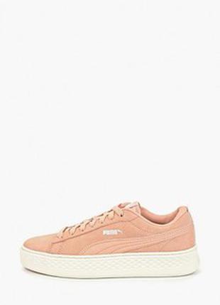 Шкіряні кросівки жіночі\пудрові\puma love suede\ р. 38