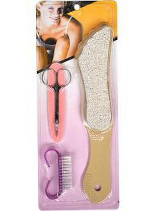 Набір для педикюру, 4 предмета на блістері