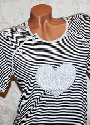 Размер 44-46 (m).  ночная рубашка для беременных и кормящих мам, женская сорочка, 100% хлопок, турция5 фото