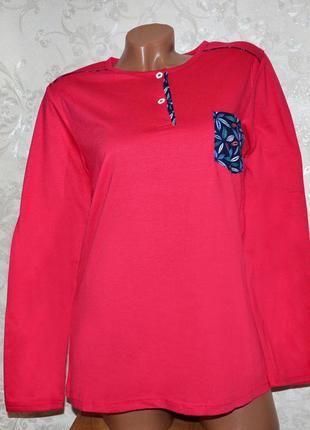 Большой размер 48-50. малиновы женский комплект пижамы 100% хлопок, домашняя одежда для сна и отдыха
