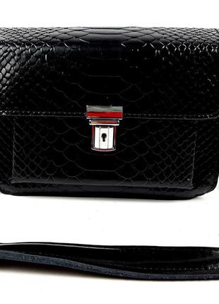 Стильна жіноча шкіряна сумка, красива стильна сумочка через плече