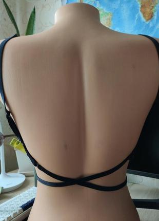 Чорний бюстгальтер для сукні з відкритою спиною пуш-ап rosy1 фото