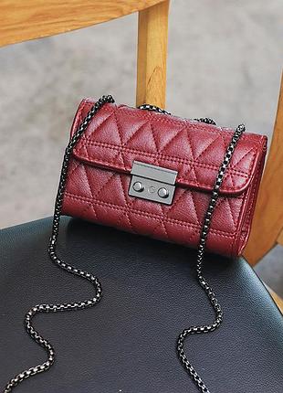 Модная женская сумочка через плечо, классическая сумка с цепочкой, повседневная сумка