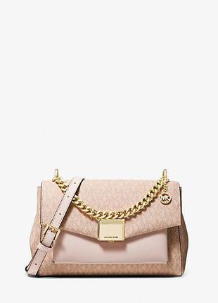 Велика сумка-слінг 2-в-1 шкіра michael kors maisie large pebbled leather 2-in-1 sling pack оригінал