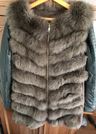 Жилетка из натурального меха песца
