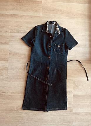 Burberry джинсовое платье