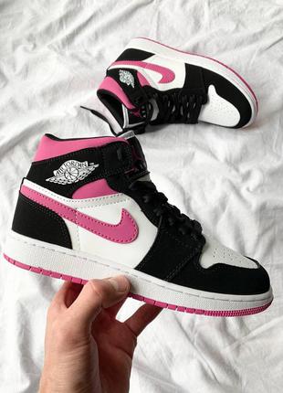 Кроссовки nike air jordan 1 mid magenta