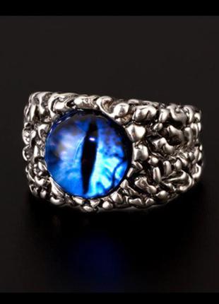 Крутое кольцо глаз рок готика перстень унисекс