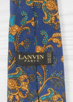 Оригинальный шелковый галстук lanvin франция 🌺4 фото