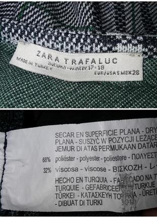 Сукня трикотажне на запах міні короткий в клітку zara trafaluc6 фото