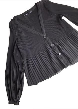 Блуза плиссе zara 6