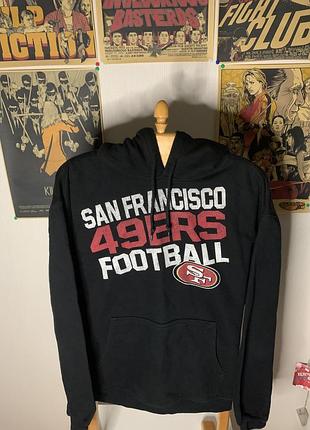 Reebok san francisco 49ers nfl кофта кенгурушка американский футбол