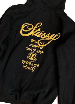 Худі stussy великий логотип