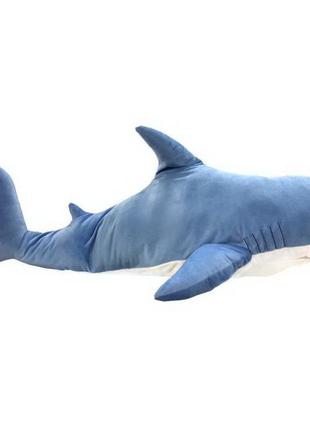 Акула, подруга blahaj блакитна, 85 см, «fancy» (akl3-2)