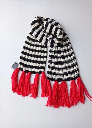 Next. полосатый шарф с кистями 180*20
