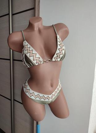 Купальник  оливковий