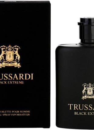 Trussardi black extreme туалетна вода, чоловічий, 100 ml
