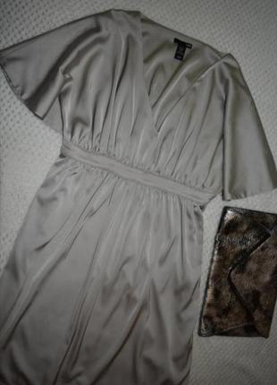 Атласное платье h&m 6