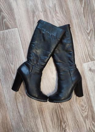 Зимние сапоги с натуральной кожи, 37 размер