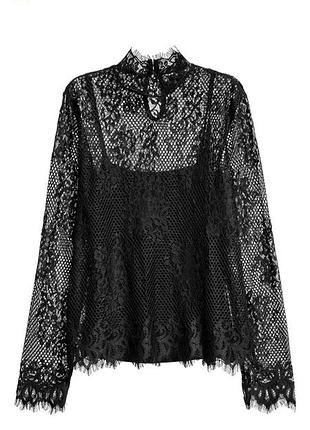 Мереживна блузка h&m