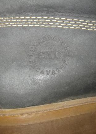 24 см стелька, кожаные ботинки на овчине excavator3 фото