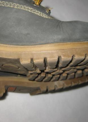 24 см стелька, кожаные ботинки на овчине excavator7 фото