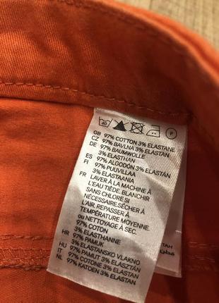 Оранжевые брюки h&m3 фото