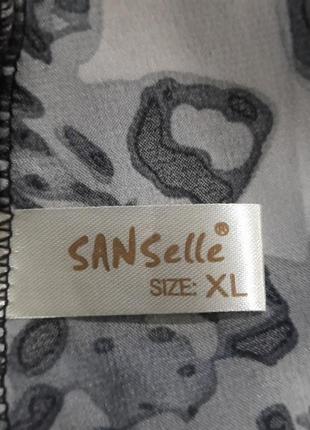 Sanselle новый красивый пеньюар рубашка  р.xl звериный принт5 фото