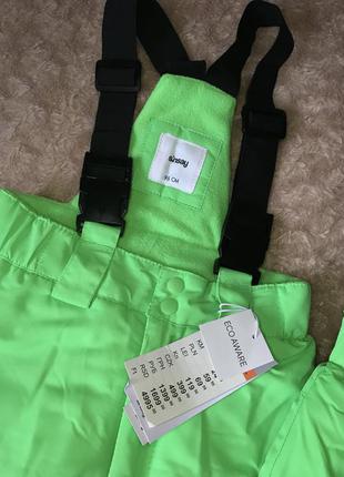 Новые зимние штаны полукомбинезоны 98 размер sinsay