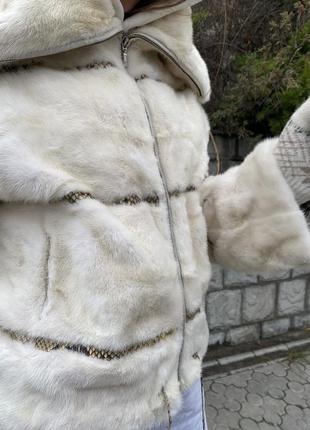 Шуба автоледи норка с потоном marconi, италия4 фото