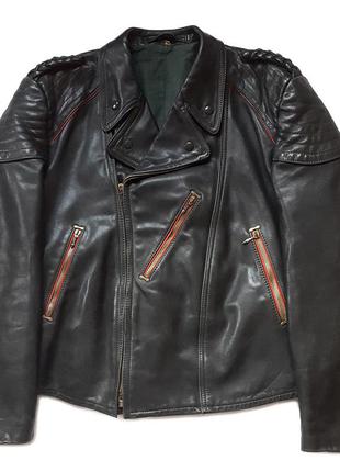Раратетная ретро мото куртка косуха 40-х ww2 german horsehide leather jacket