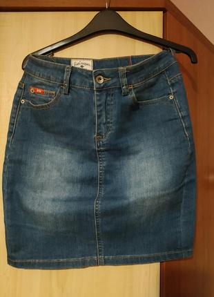 Джинсова спідниця xs